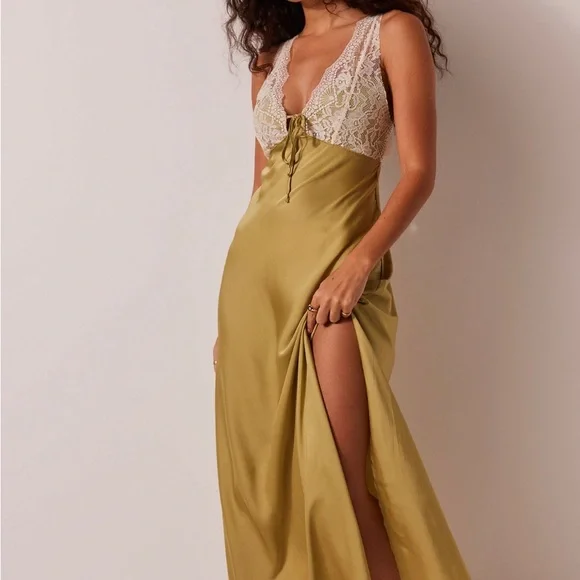Free People | Dresses | Free People Elegant Lace Trim Satin Dress | Poshmark Free People | Dresses | Free People Elegant Lace Trim Satin Dress | Poshmark